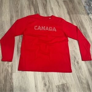 Hockey Canada Cheerios Red Long Sleeve  T-shirt